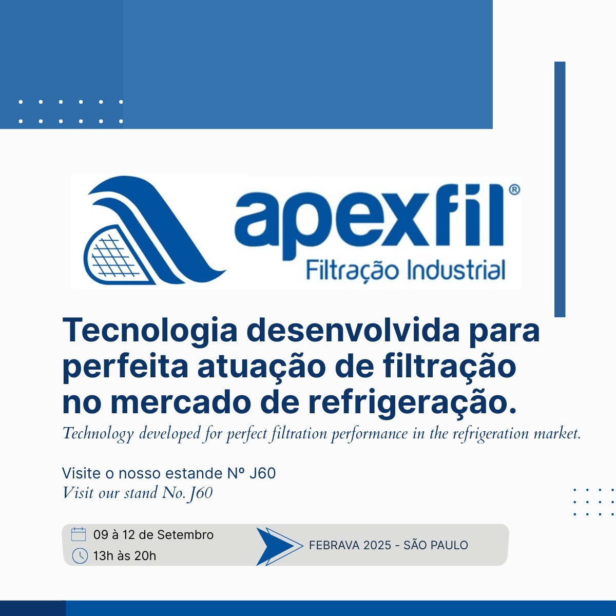 Apexfil estará presente na FEBRAVA 2025